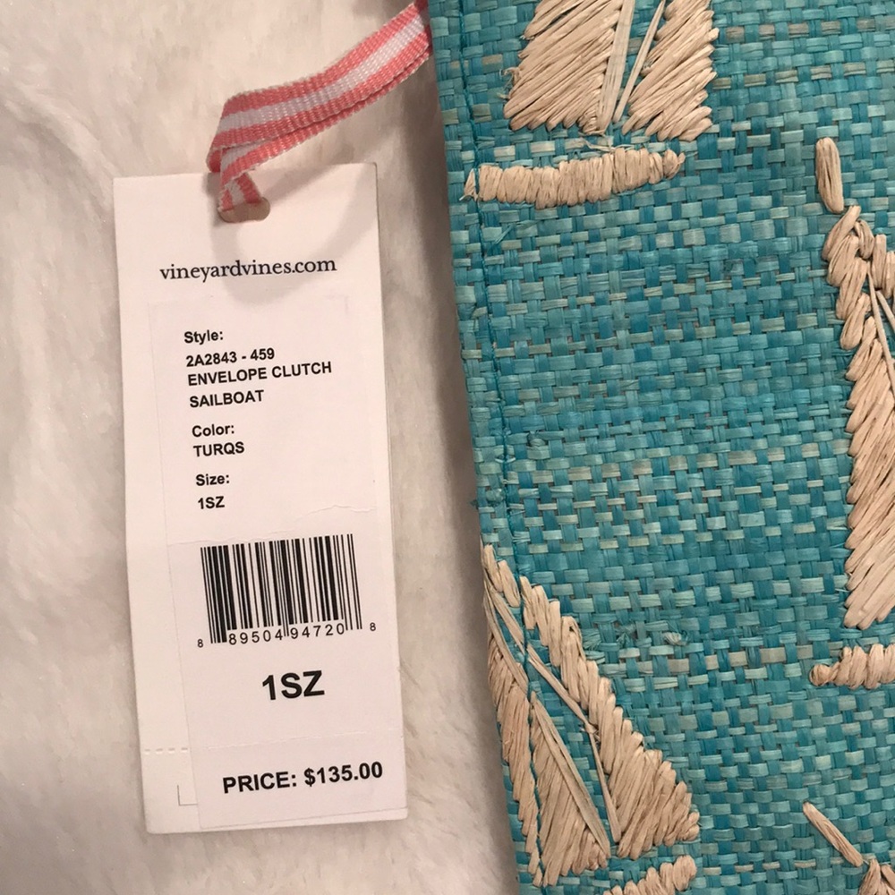 Vineyard Vines Kayu envelope clutch Sailboat NWT - Picture 6 of 8